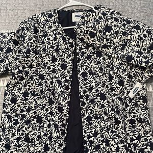 White and Navy blue jacket